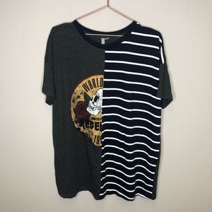 ASOS band stripe t shirt
